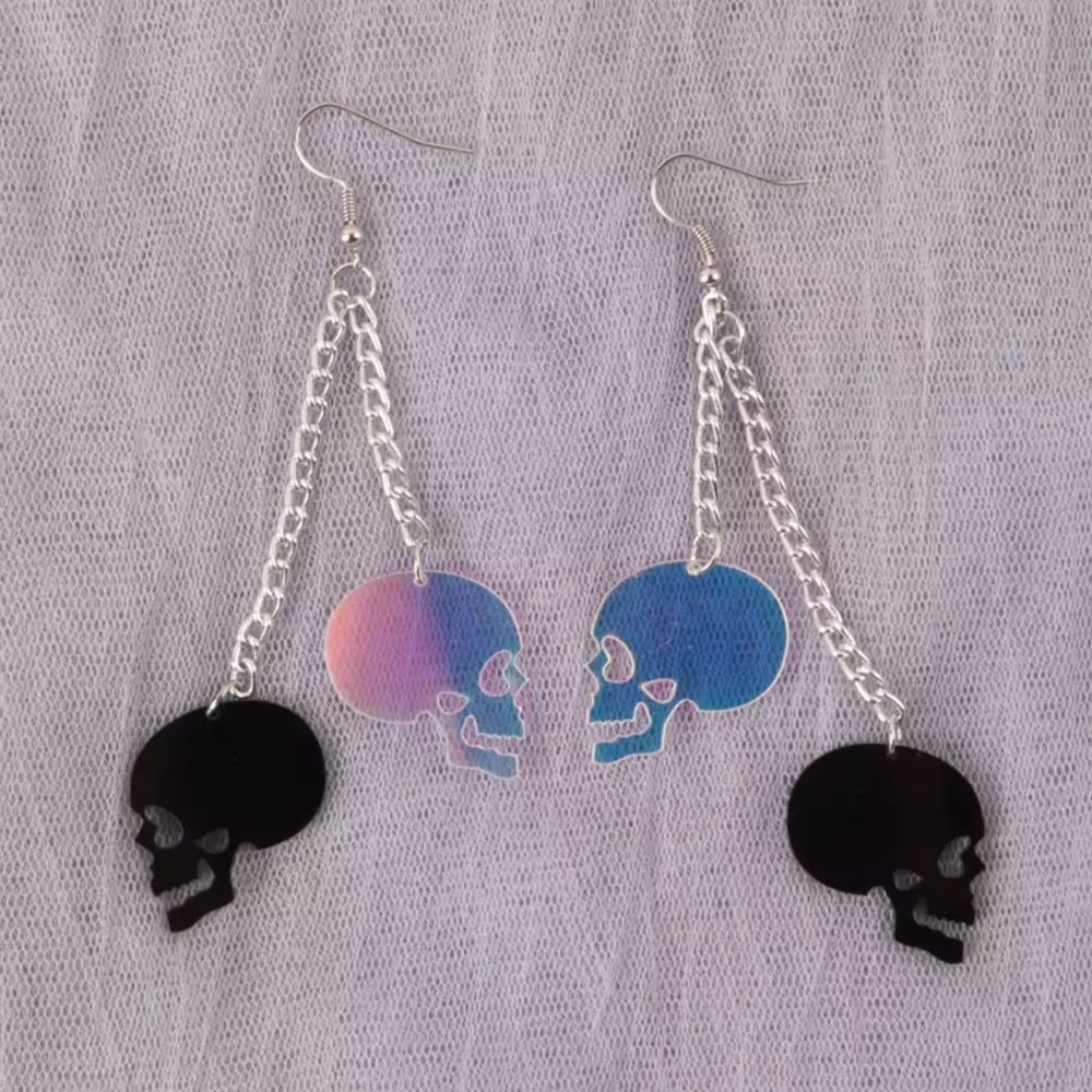 Skulled put Drop Earrings